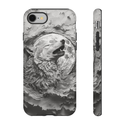 Howling Wolf Tough Cell Phone Case - Ruppy's Creations