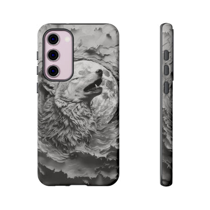 Howling Wolf Tough Cell Phone Case - Ruppy's Creations