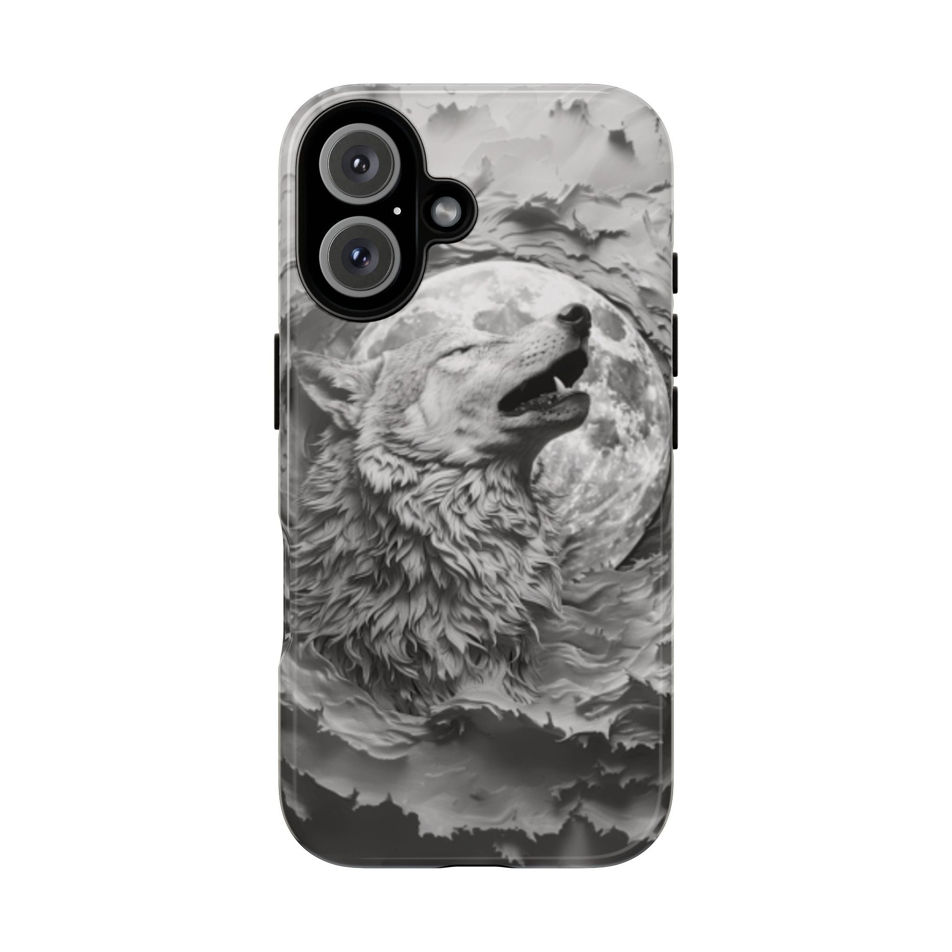 Howling Wolf Tough Cell Phone Case - Ruppy's Creations