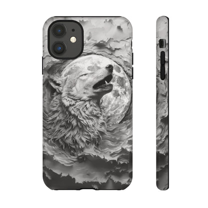 Howling Wolf Tough Cell Phone Case - Ruppy's Creations