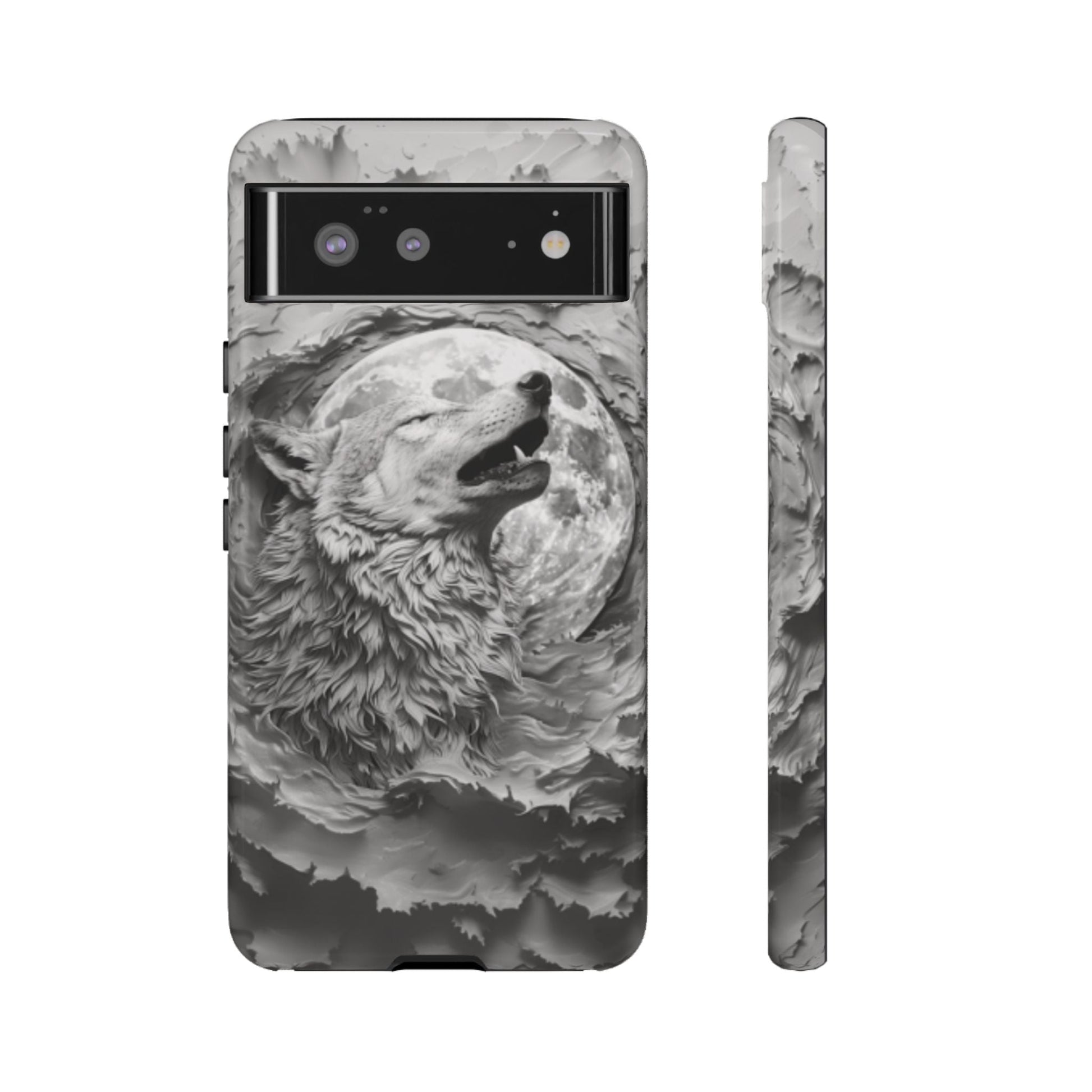 Howling Wolf Tough Cell Phone Case - Ruppy's Creations