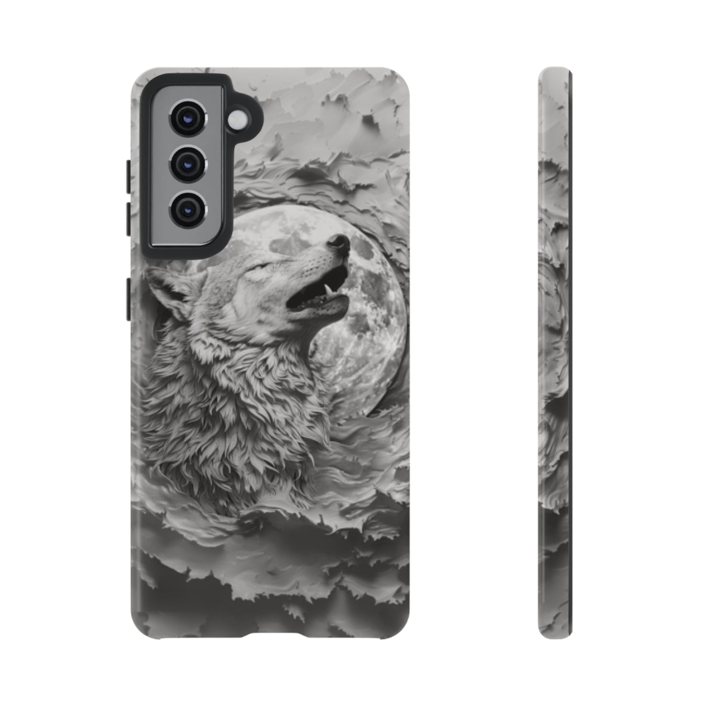 Howling Wolf Tough Cell Phone Case - Ruppy's Creations