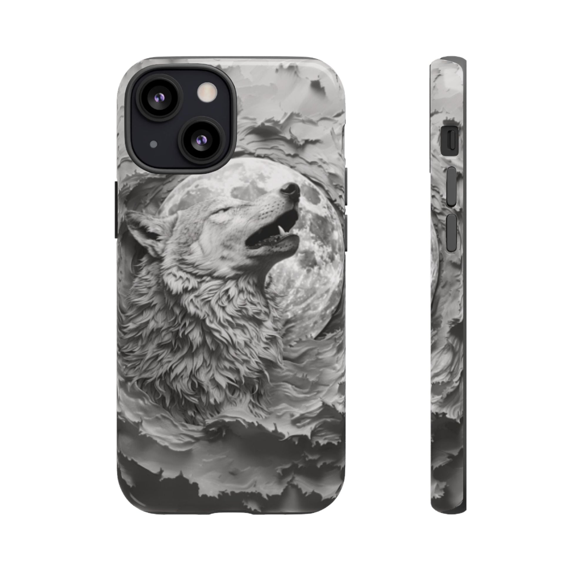 Howling Wolf Tough Cell Phone Case - Ruppy's Creations