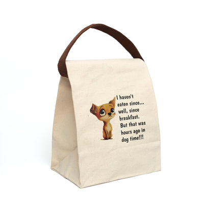 Hungry Pup Canvas Lunch Bag - Ruppy's Creations