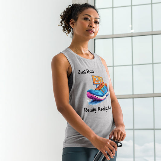 Just Run Ladies’ Muscle Tank - Ruppy's Creations