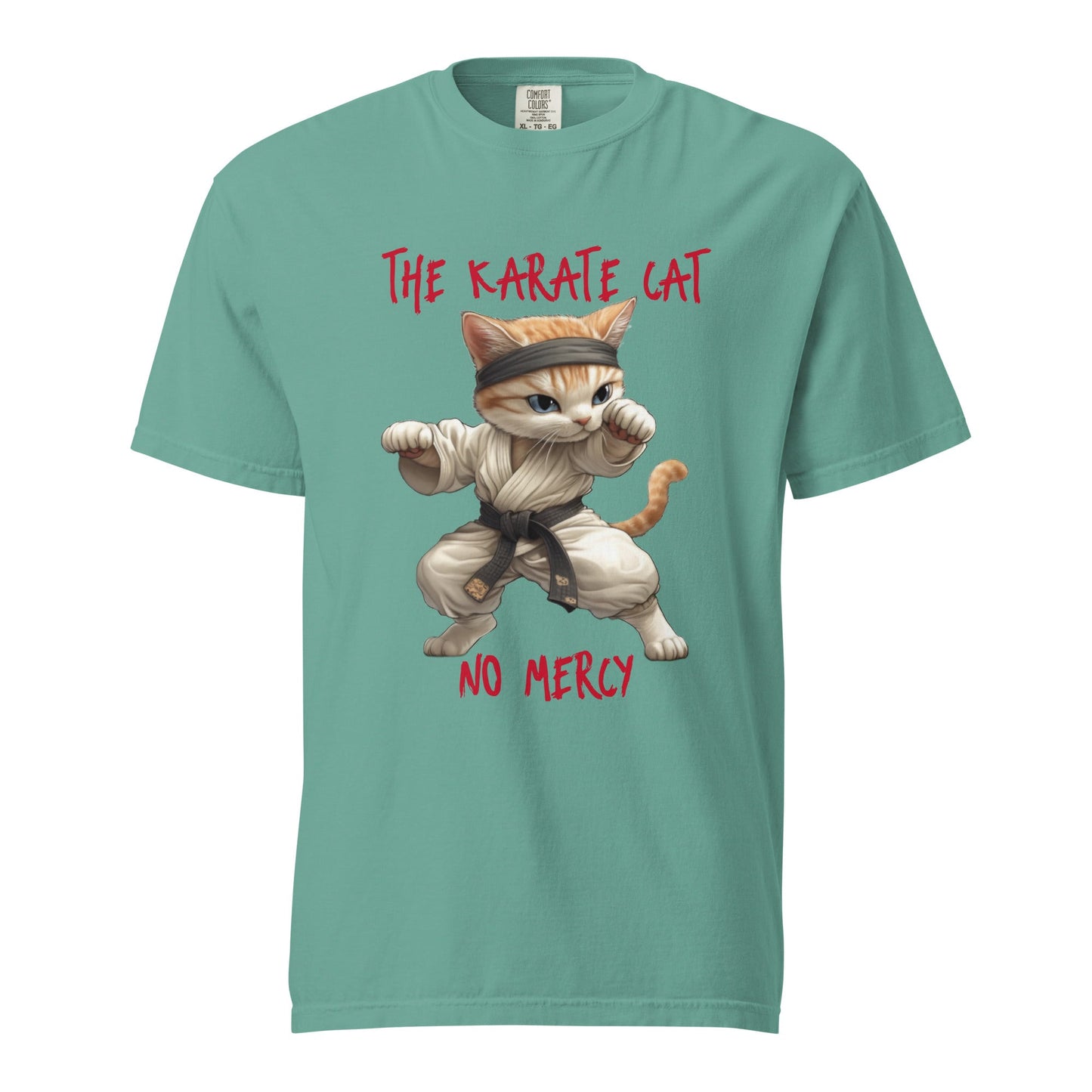 Karate Cat Unisex Heavyweight t-shirt - Ruppy's Creations