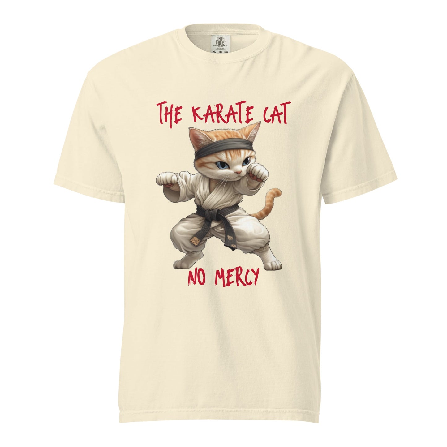 Karate Cat Unisex Heavyweight t-shirt - Ruppy's Creations