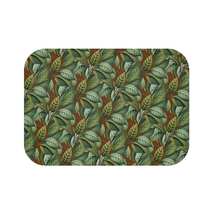 Leaves of Green Memory Foam Bath Mat - Ruppy's Creations