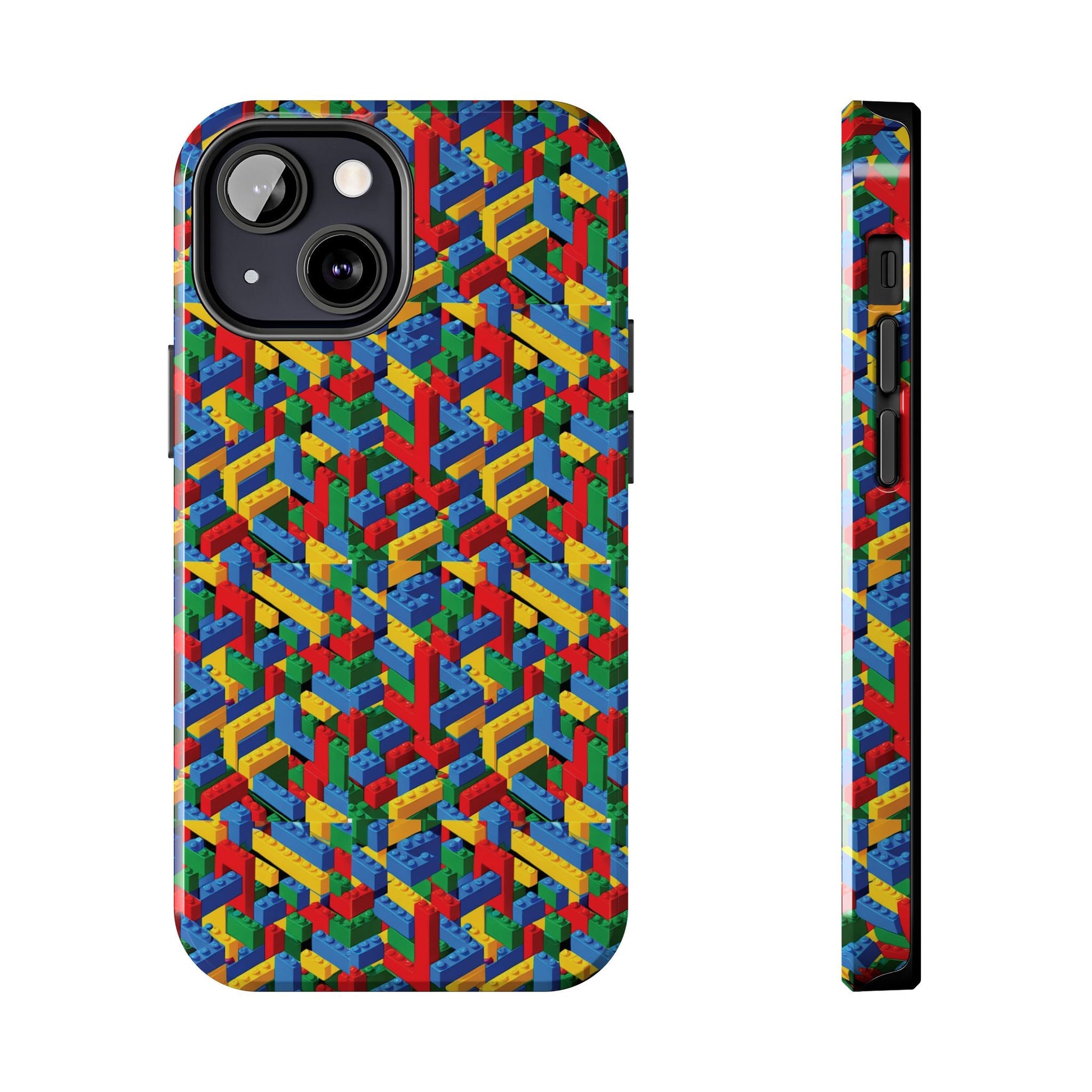 Lego Type Design I Phone Tough Phone Case - Ruppy's Creations