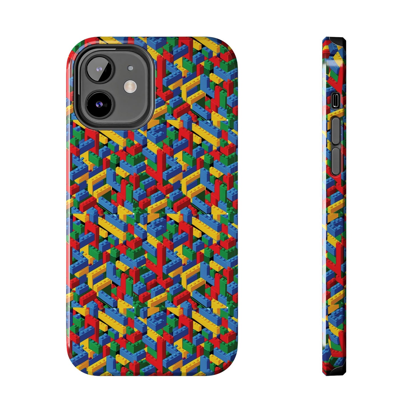 Lego Type Design I Phone Tough Phone Case - Ruppy's Creations