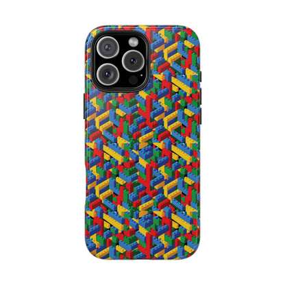 Lego Type Design I Phone Tough Phone Case - Ruppy's Creations