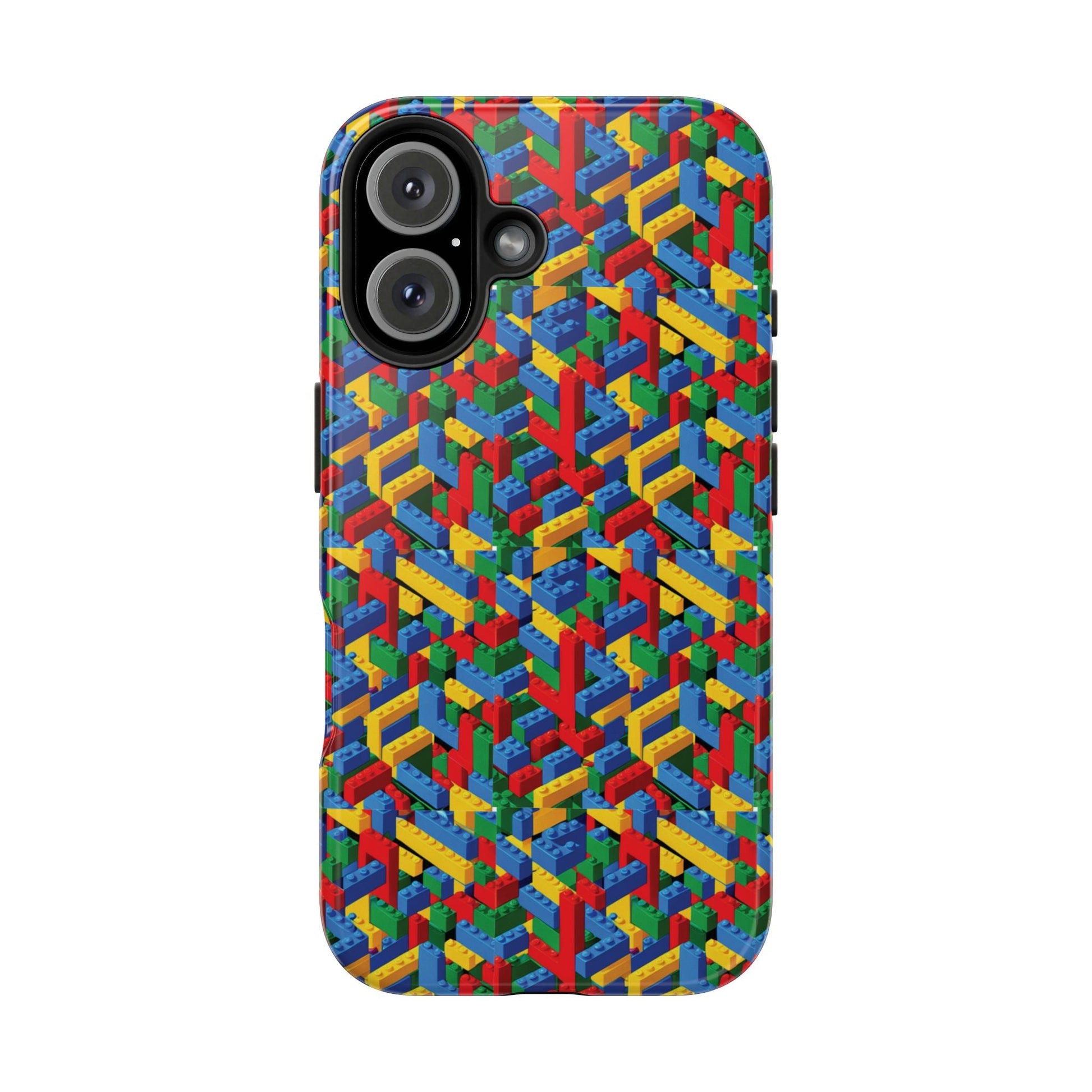 Lego Type Design I Phone Tough Phone Case - Ruppy's Creations