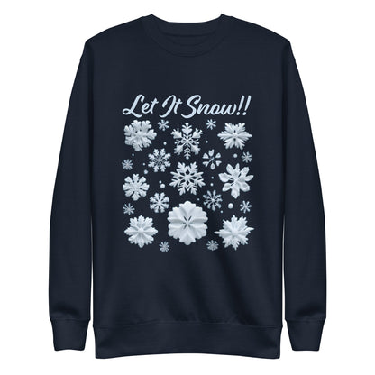 Let It Snow! Women's Premium Sweatshirt - Ruppy's Creations