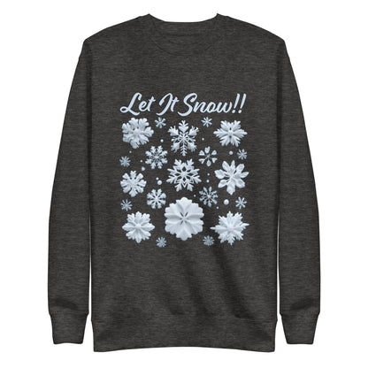 Let It Snow! Women's Premium Sweatshirt - Ruppy's Creations