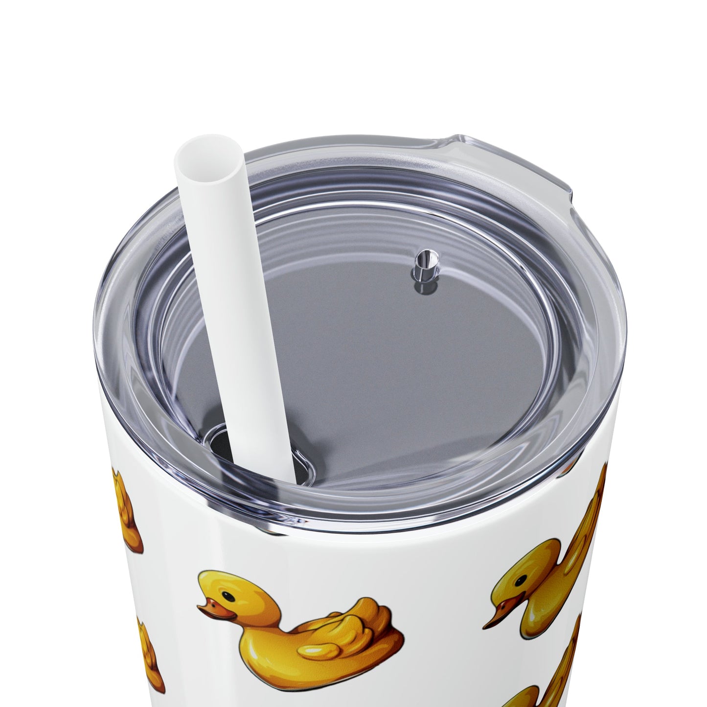 Little Yellow Duck Skinny Tumbler with Straw, 20oz - Ruppy's Creations