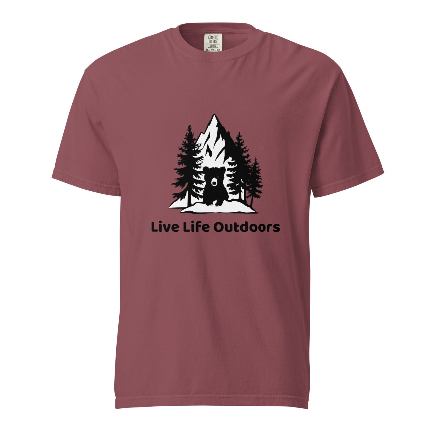 Live Life Outdoors Unisex Heavyweight Tee - Ruppy's Creations