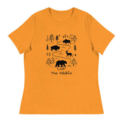 Livin' the Wildlife Women's Relaxed Tee - Ruppy's Creations