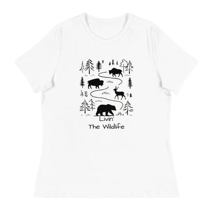 Livin' the Wildlife Women's Relaxed Tee - Ruppy's Creations