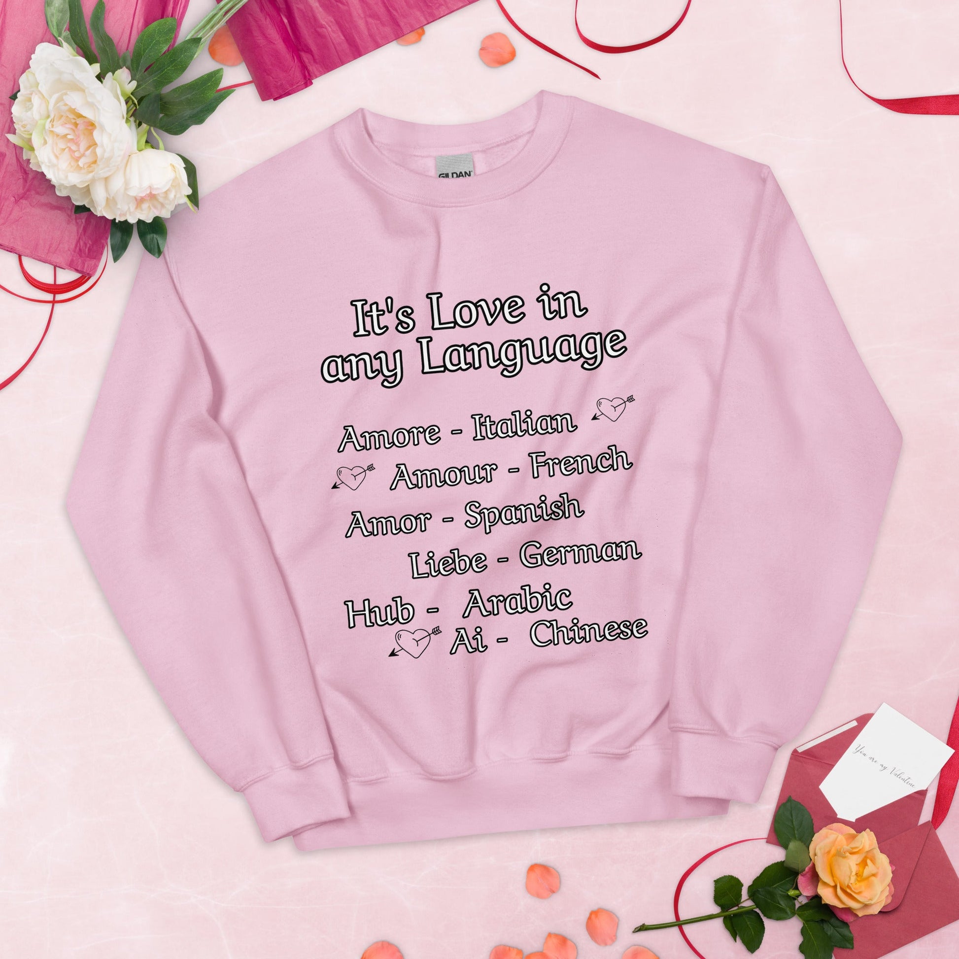 Love in any Language Women's Sweatshirt - Ruppy's Creations