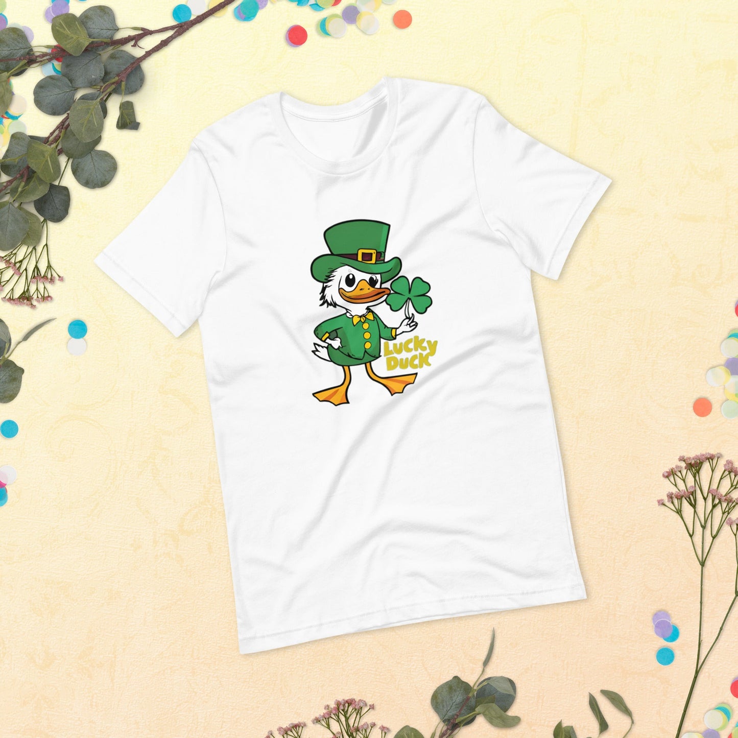 Lucky Duck Unisex T-Shirt (sizes up to 4x) - Ruppy's Creations