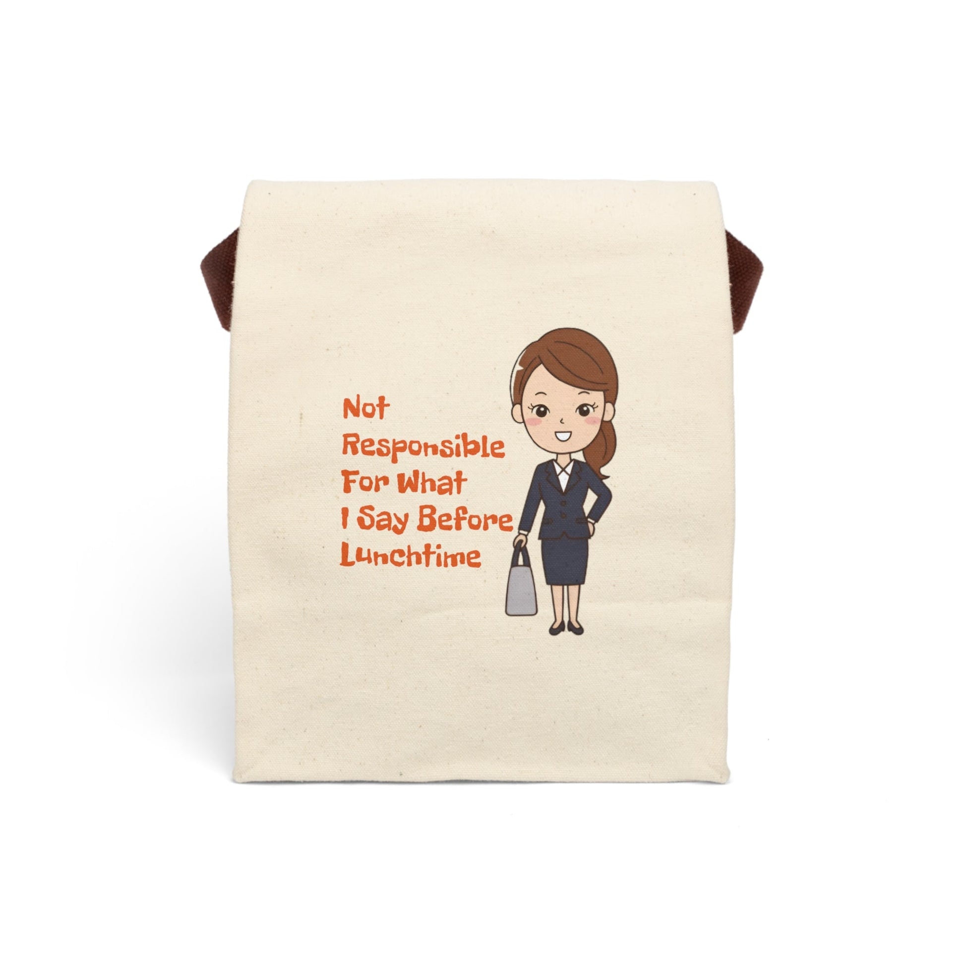 Lunchtime Humor Canvas Lunch Bag - Ruppy's Creations