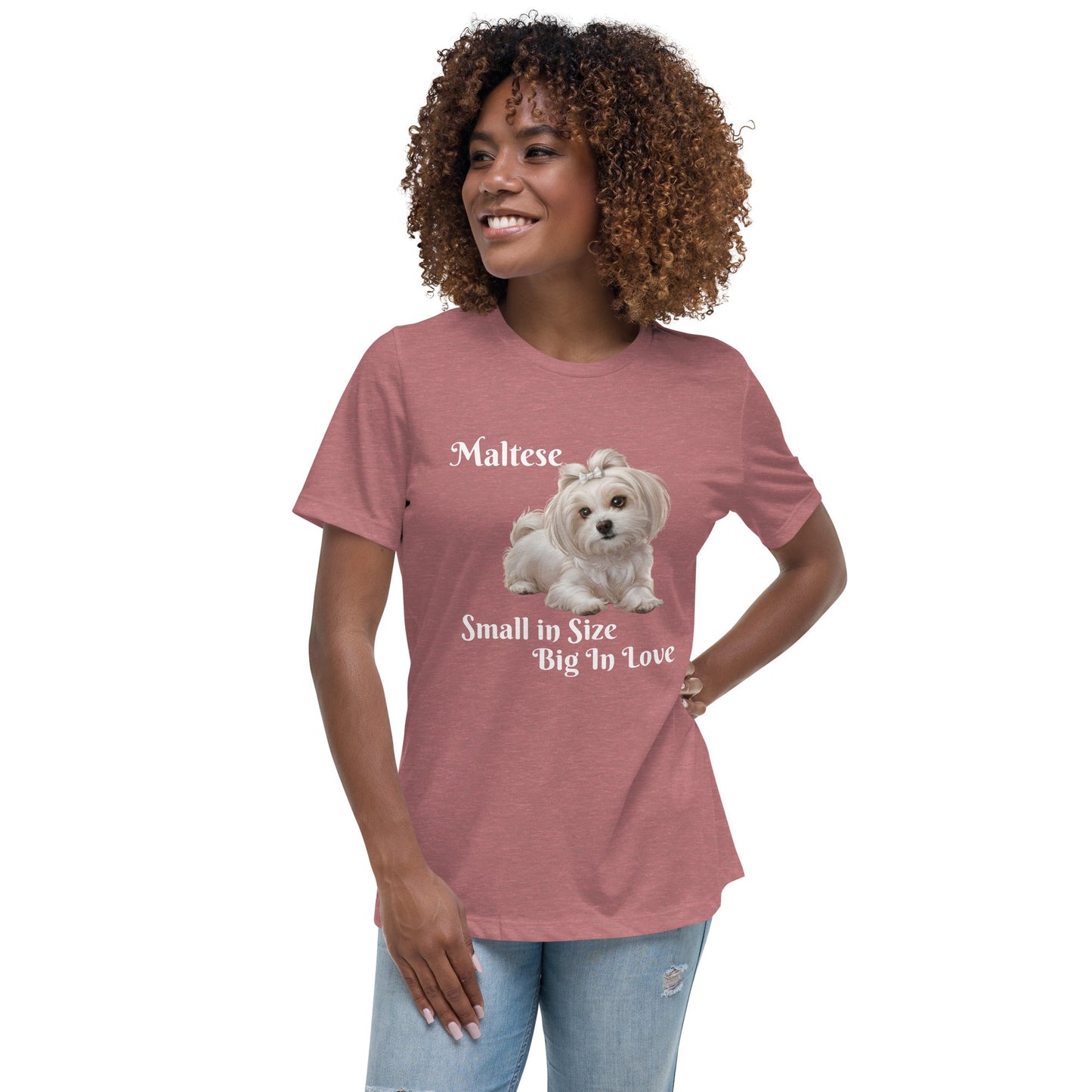 Maltese Love Women's Relaxed T-Shirt - Ruppy's Creations