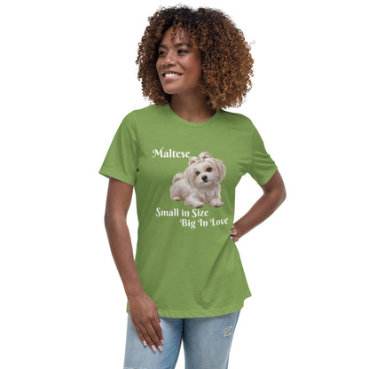 Maltese Love Women's Relaxed T-Shirt - Ruppy's Creations