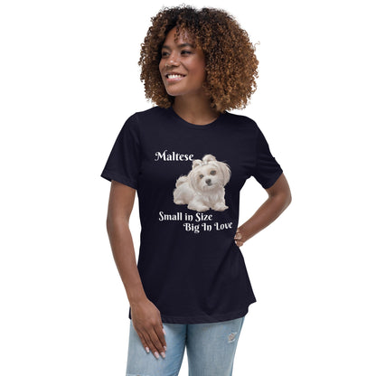 Maltese Love Women's Relaxed T-Shirt - Ruppy's Creations