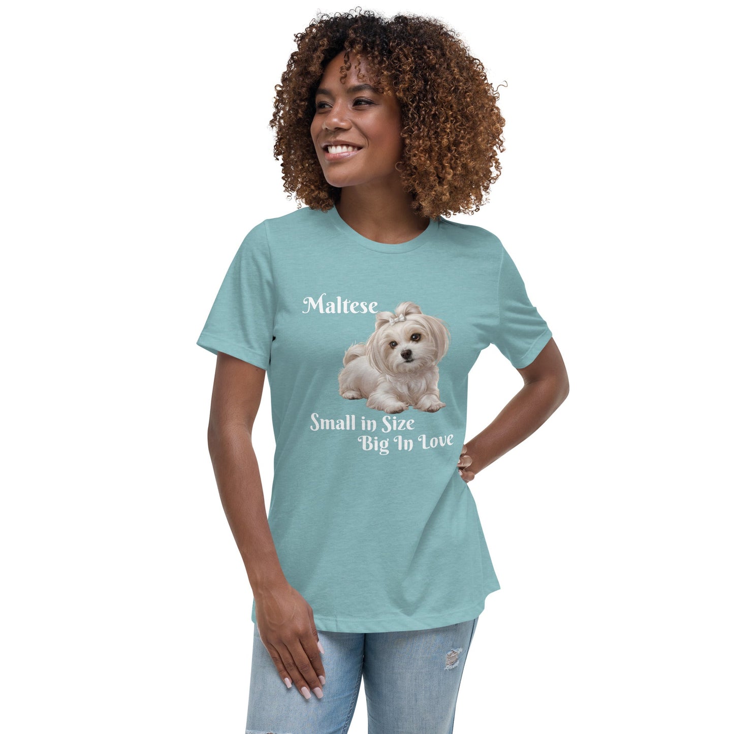 Maltese Love Women's Relaxed T-Shirt - Ruppy's Creations