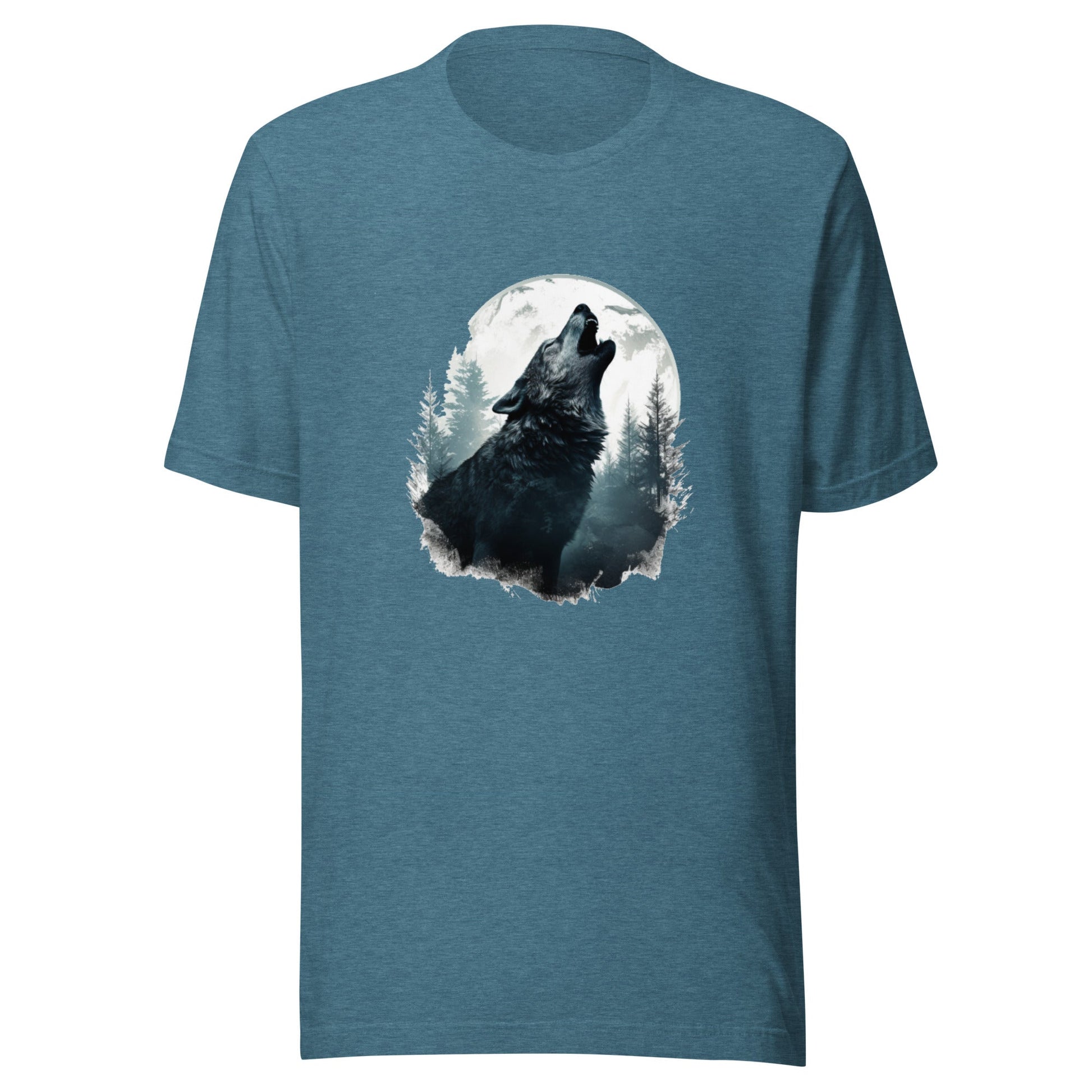 Men's Howling Wolf T-Shirt (sixes up to 4X) - Ruppy's Creations