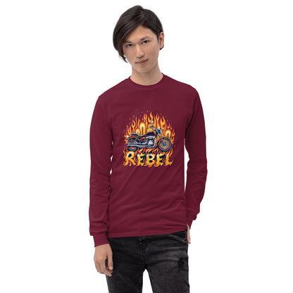 Motorcycle Rebel Men’s Long Sleeve Shirt