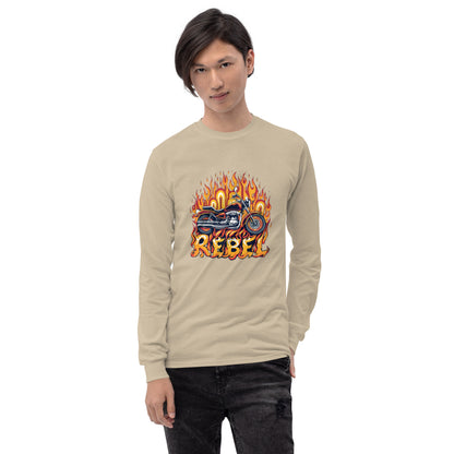 Motorcycle Rebel Men’s Long Sleeve Shirt