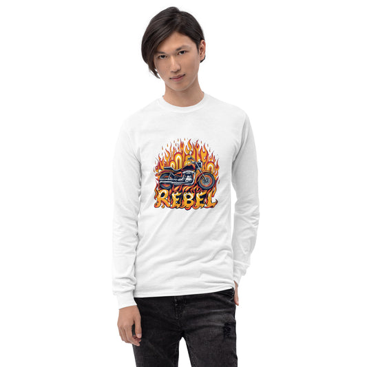 Motorcycle Rebel Men’s Long Sleeve Shirt