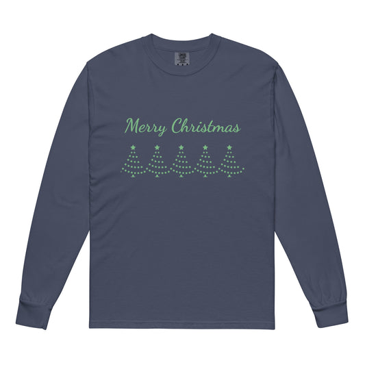 Merry Christmas Heavyweight Long - sleeve Tee - Ruppy's Creations