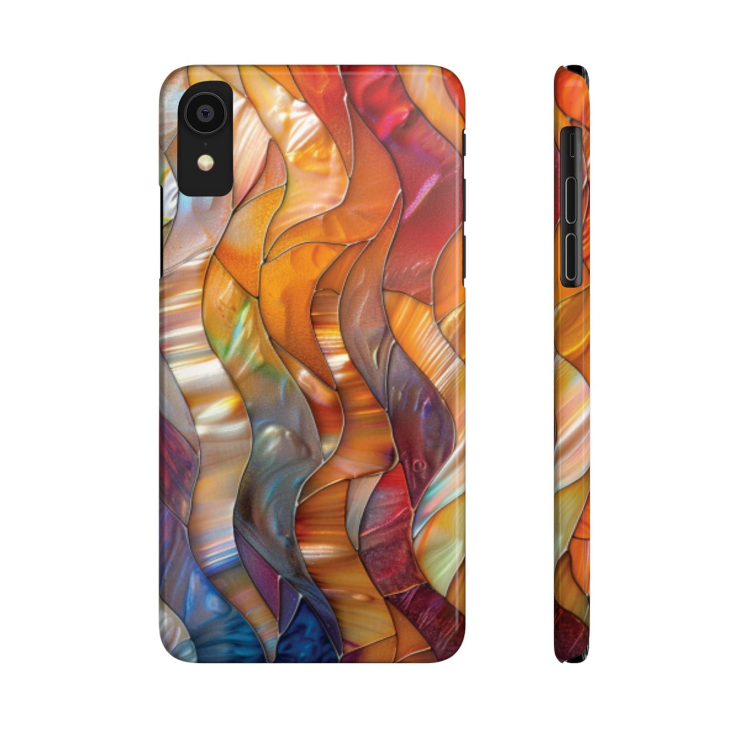 Mother of Pearl Waves Slim iPhone Case - Ruppy's Creations