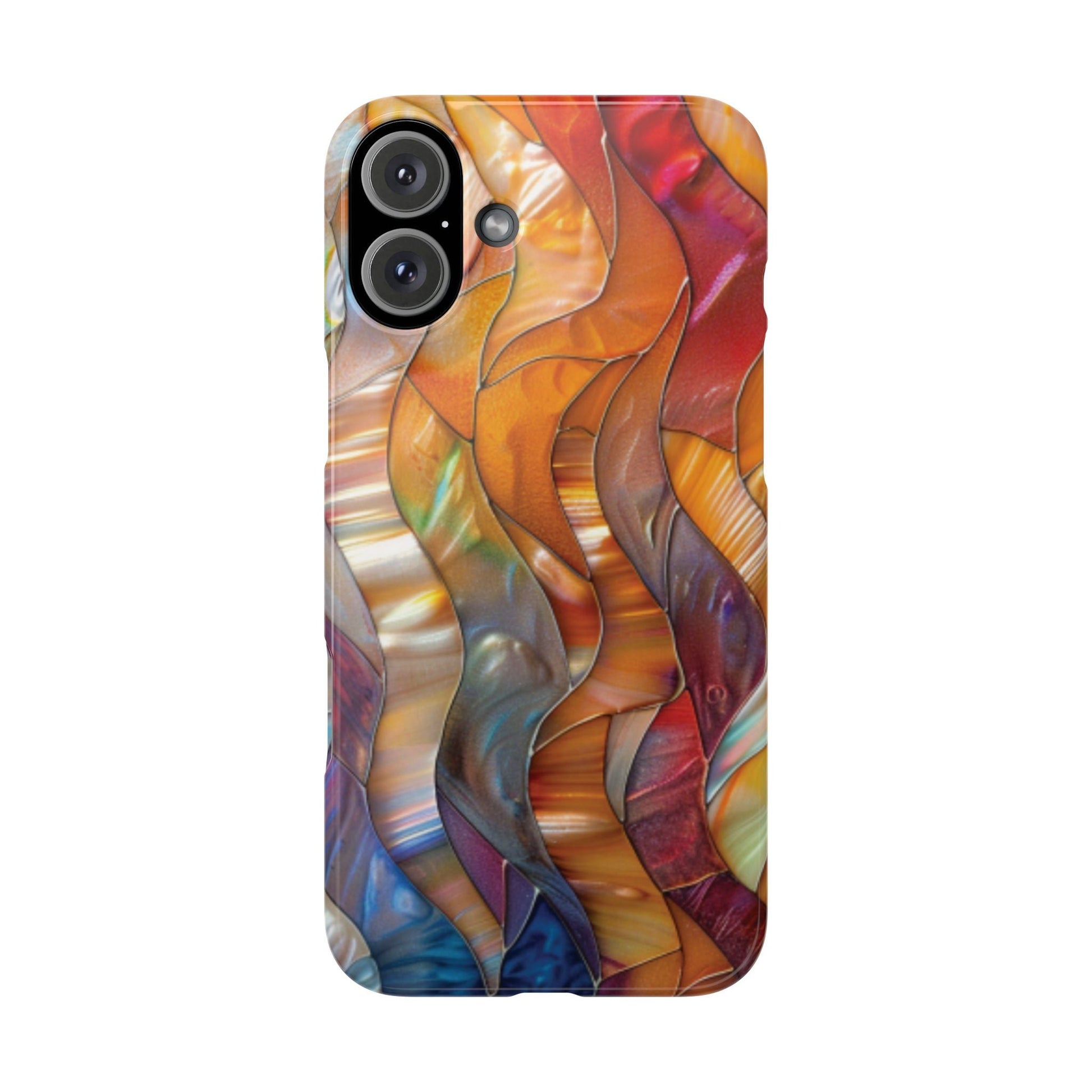 Mother of Pearl Waves Slim iPhone Case - Ruppy's Creations