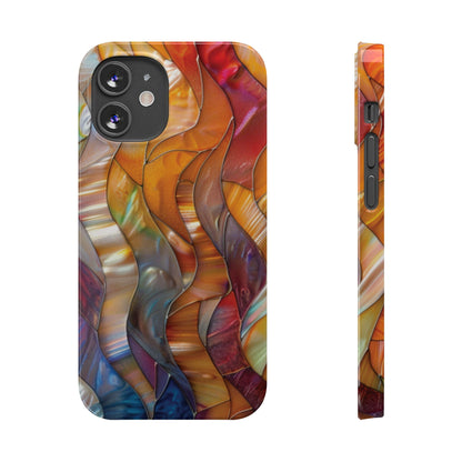 Mother of Pearl Waves Slim iPhone Case - Ruppy's Creations