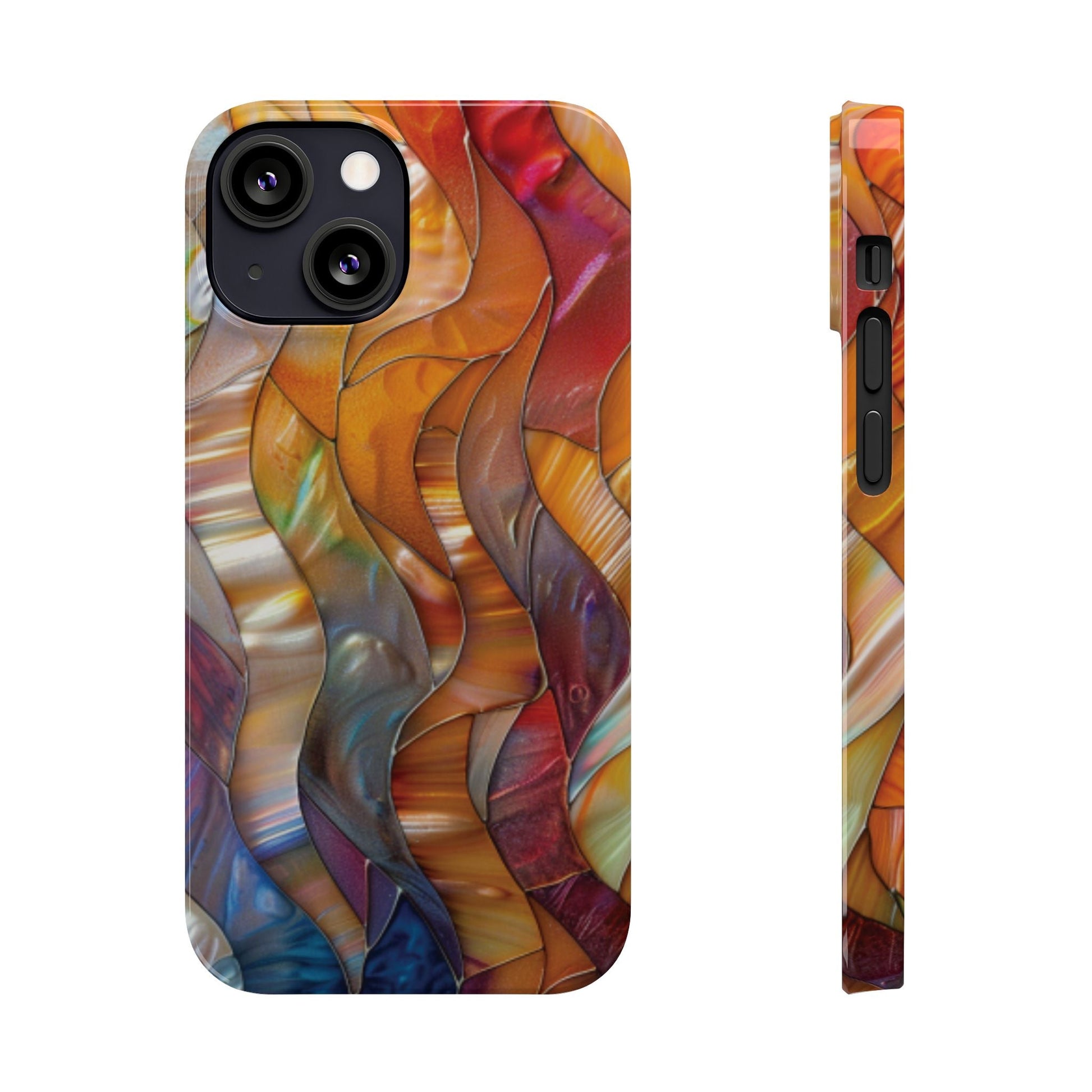 Mother of Pearl Waves Slim iPhone Case - Ruppy's Creations