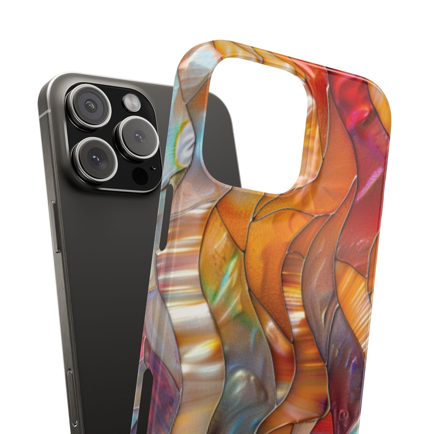 Mother of Pearl Waves Slim iPhone Case - Ruppy's Creations