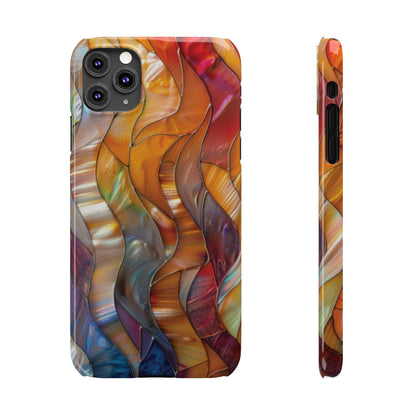 Mother of Pearl Waves Slim iPhone Case - Ruppy's Creations