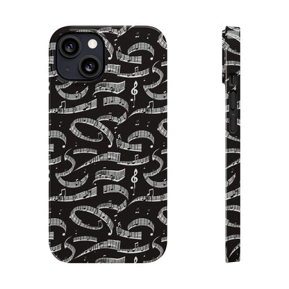 Musical Notes Slim iPhone Case - Ruppy's Creations