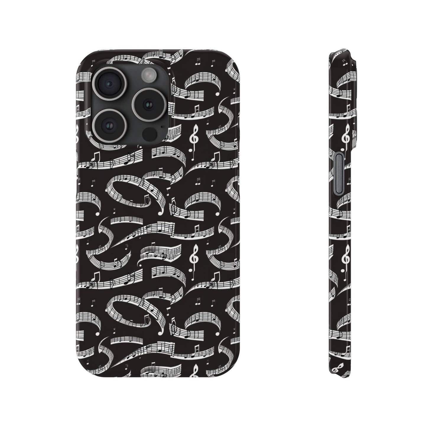 Musical Notes Slim iPhone Case - Ruppy's Creations