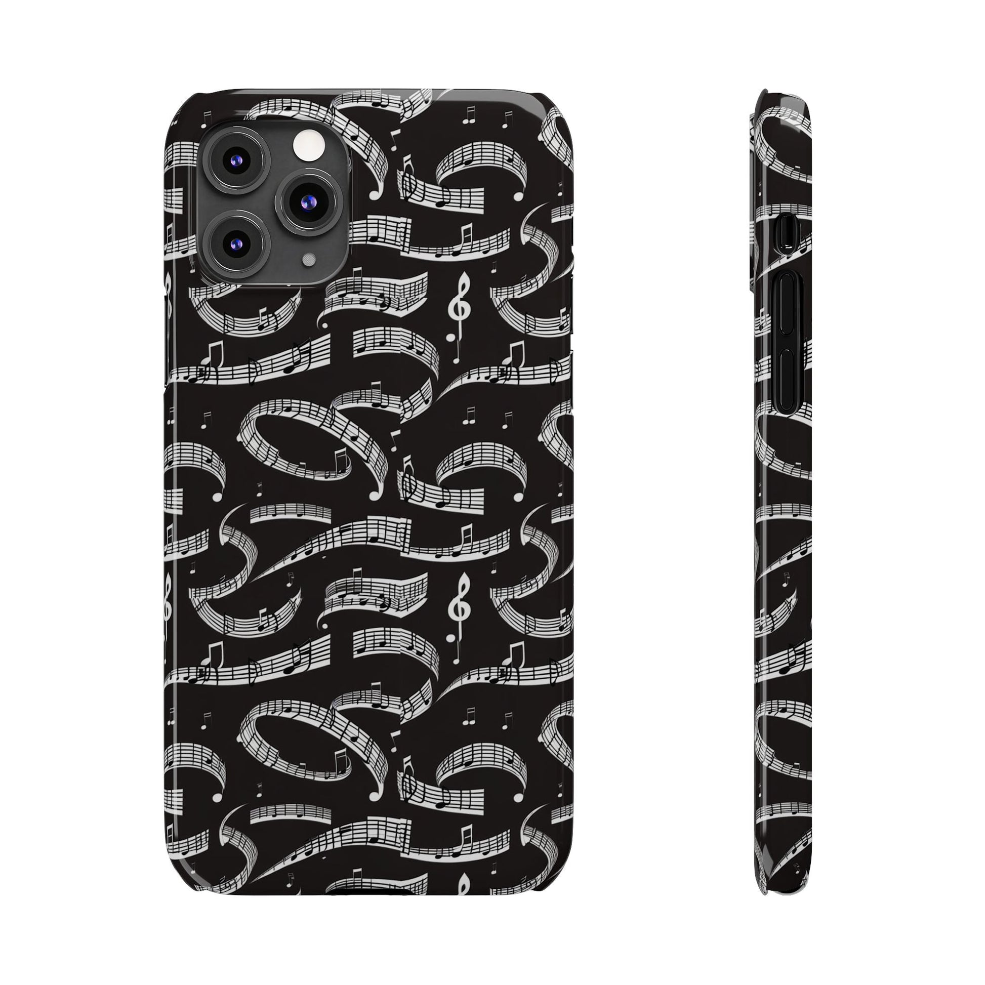 Musical Notes Slim iPhone Case - Ruppy's Creations