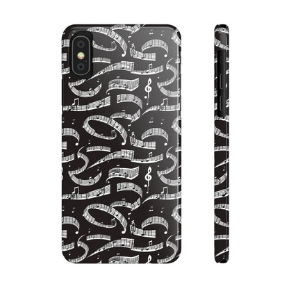 Musical Notes Slim iPhone Case - Ruppy's Creations