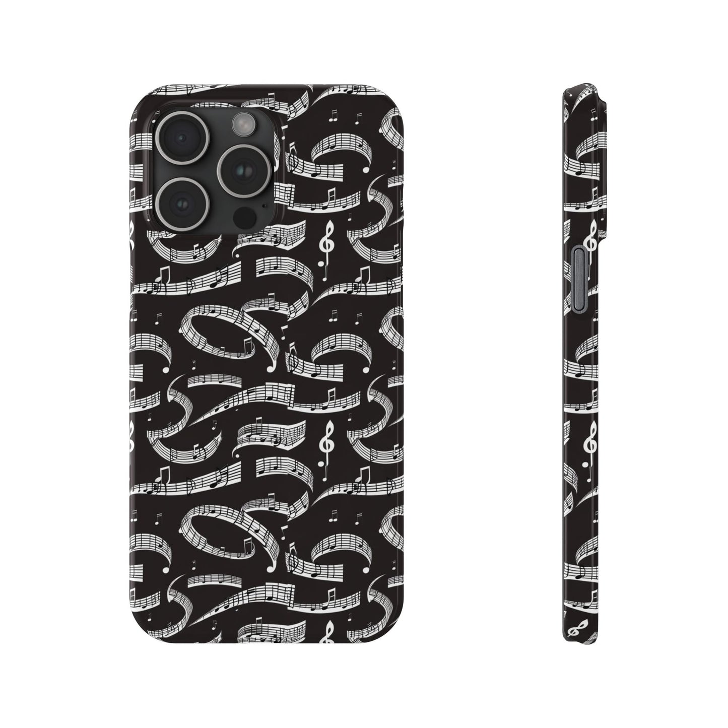 Musical Notes Slim iPhone Case - Ruppy's Creations