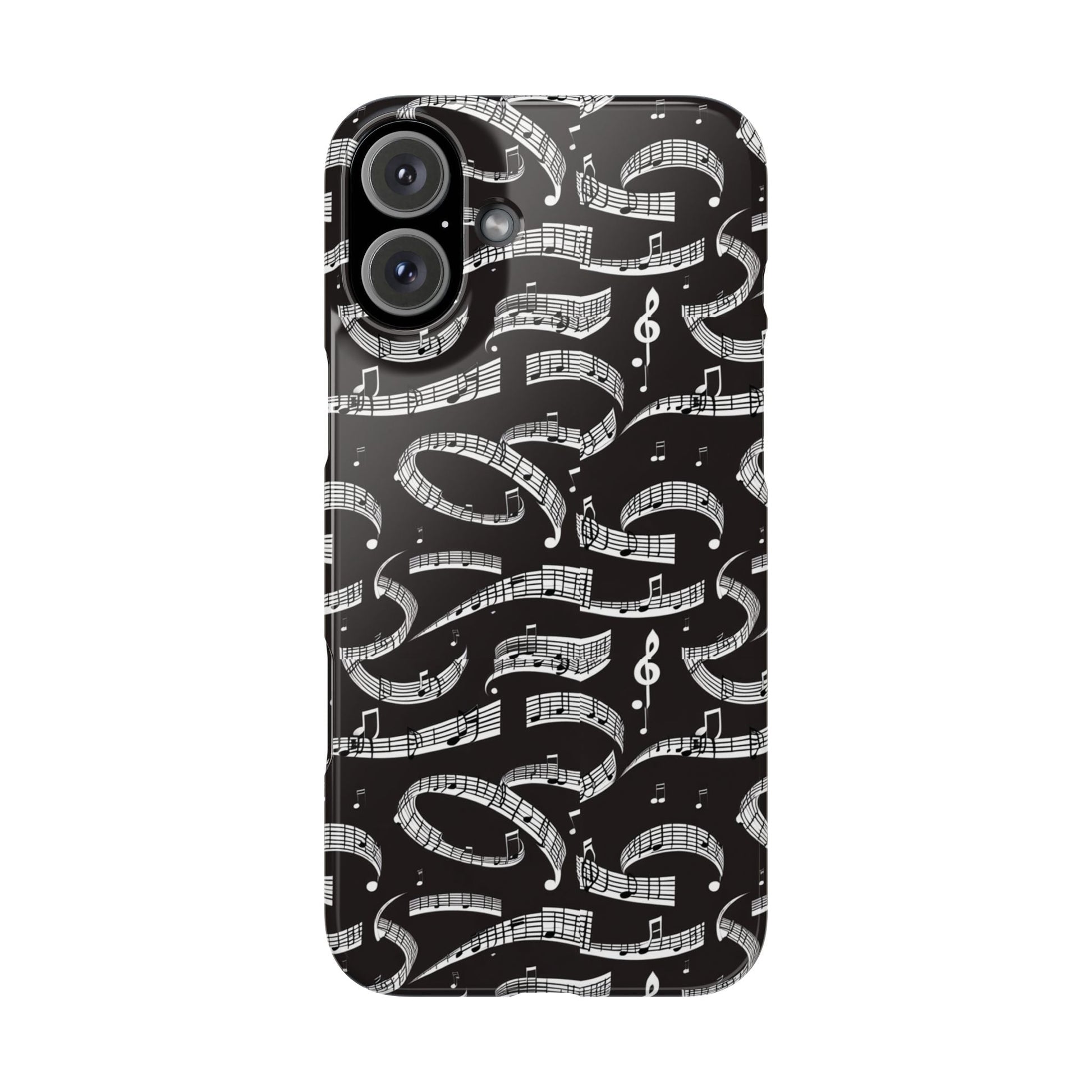 Musical Notes Slim iPhone Case - Ruppy's Creations