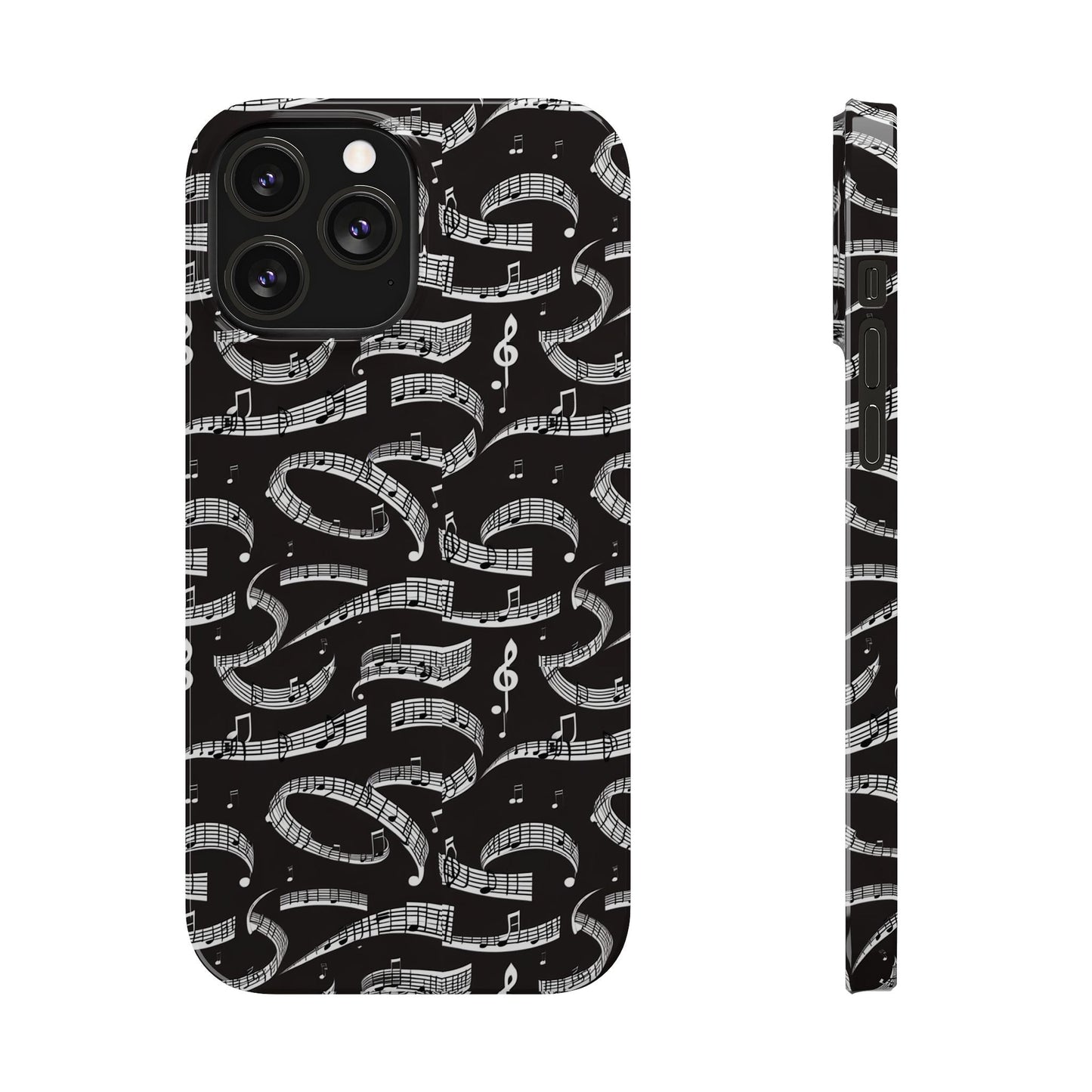 Musical Notes Slim iPhone Case - Ruppy's Creations