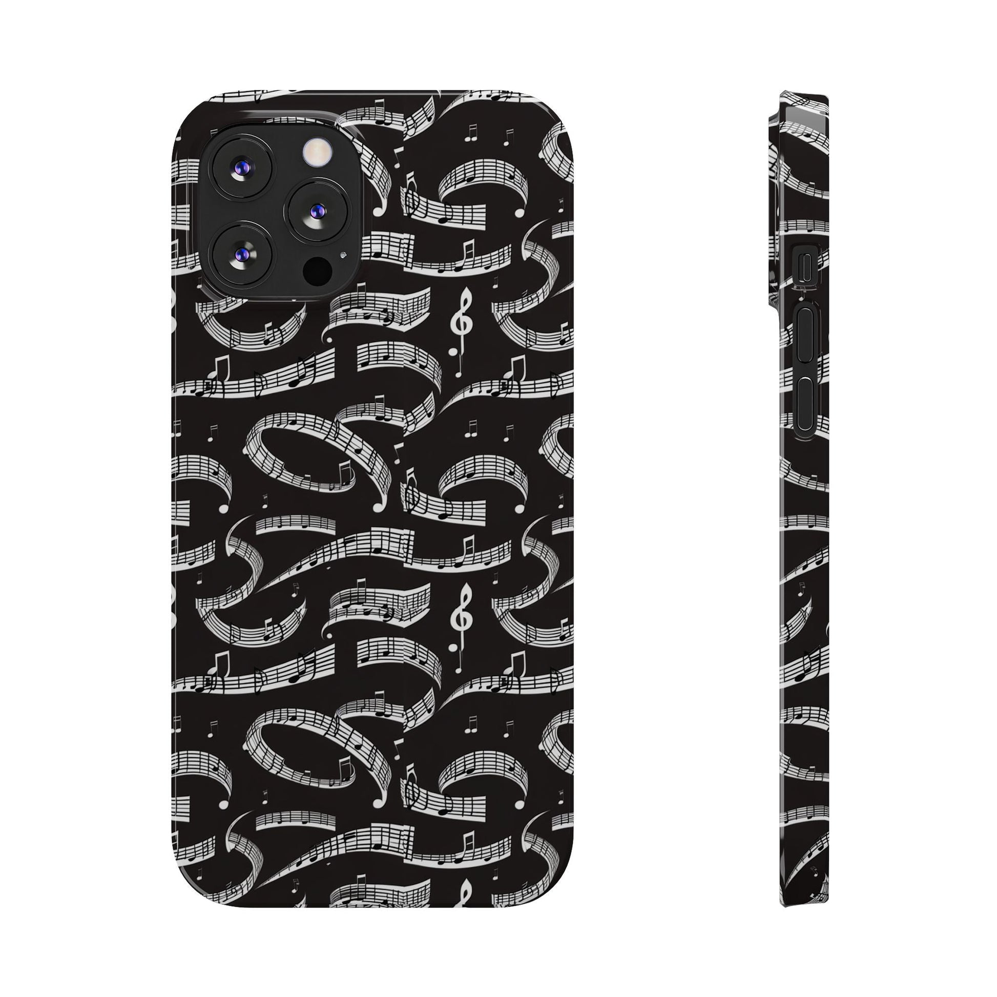 Musical Notes Slim iPhone Case - Ruppy's Creations