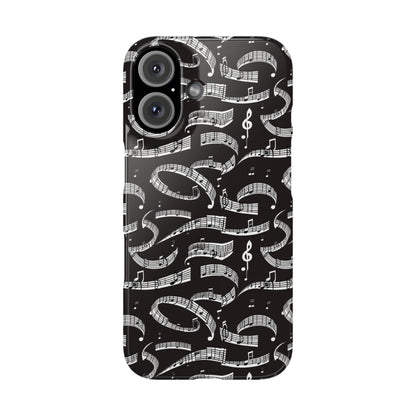 Musical Notes Slim iPhone Case - Ruppy's Creations