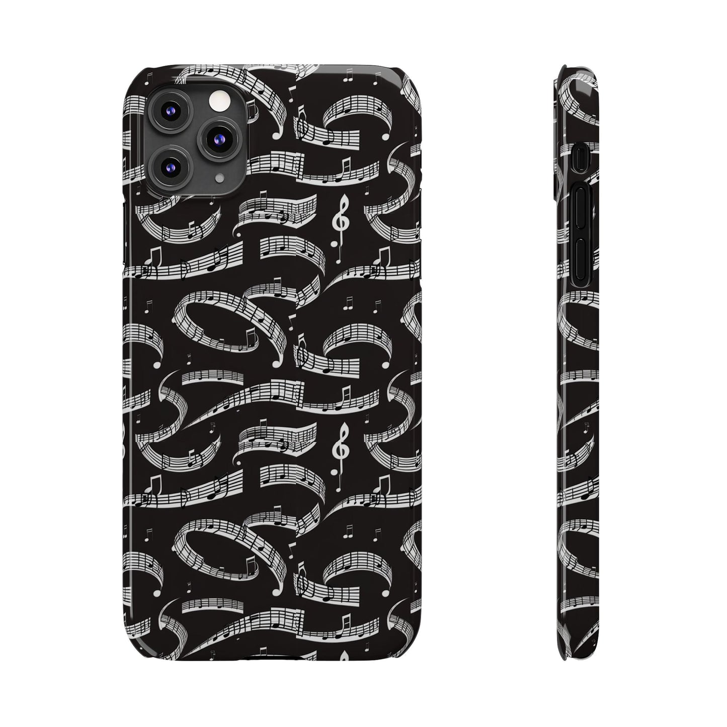 Musical Notes Slim iPhone Case - Ruppy's Creations